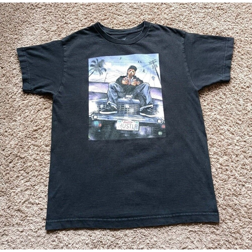 DGK T-Shirt Men's Medium Jason Voorhees Graphic Black Shirt